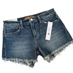 NWT Joe’s Jeans The Ozzie Mid-Rise Cut Off Shorts Blue Denim Size 26 Retail $98